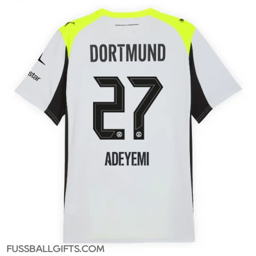 Borussia Dortmund Karim Adeyemi #27 Fußballbekleidung Auswärtstrikot 2025-26 Kurzarm